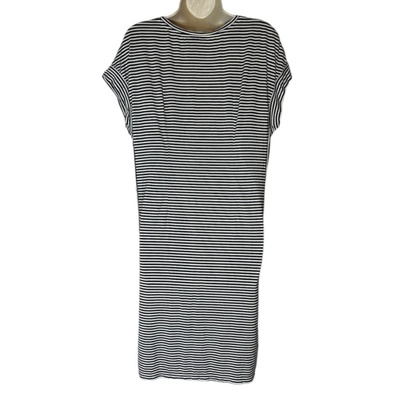 Tommy Bahama sleeveless dress with black and white stripes size S - Picture 3 of 9